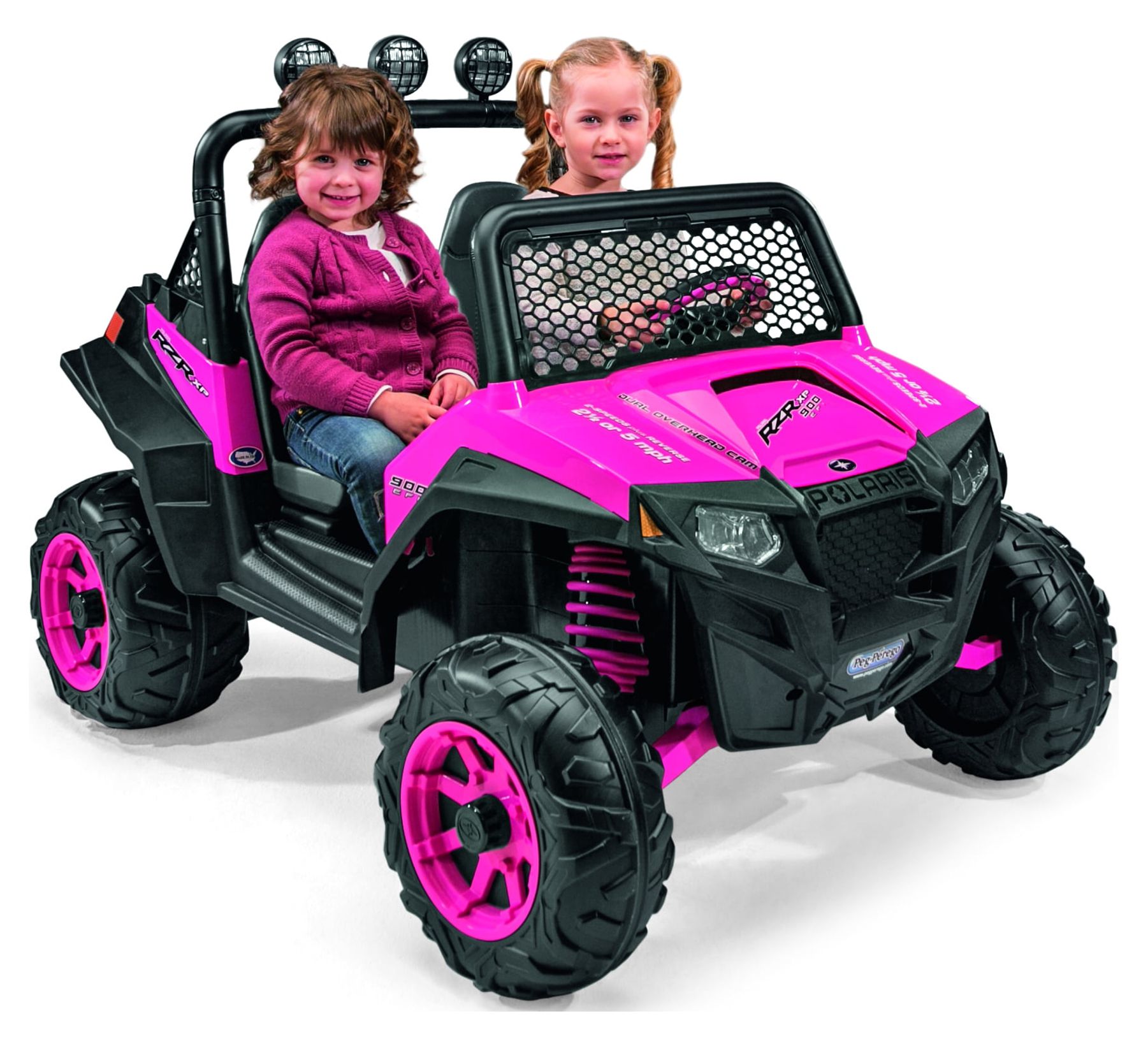 Peg Perego Polaris Ranger RZR 900 12-Volts Battery-Powered Ride-on, Pink - image 1 of 9