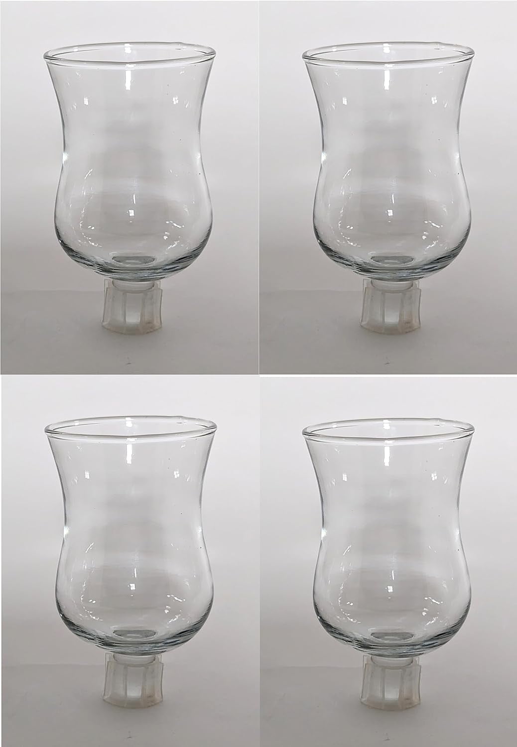 Peg Votive Candle Holder Clear Glass with a Rubber Grommet for