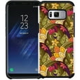 thumbnail image 1 of Pegacell Cover Case Compatible for Samsung Galaxy S8 Plus, Galaxy S8+ Case - Colorful Design Hybrid Armor Case Shockproof Dual Layer Protective Phone Cover - Gold and Purple Floral, 1 of 2