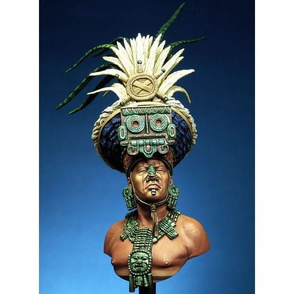 Pegaso Models 1:9 200mm Mayan Priest Resin Bust Kit #200-017