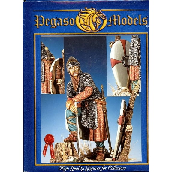 Pegaso Models 54mm Norman Knight 1061-1099 White Metal Figure #54-125