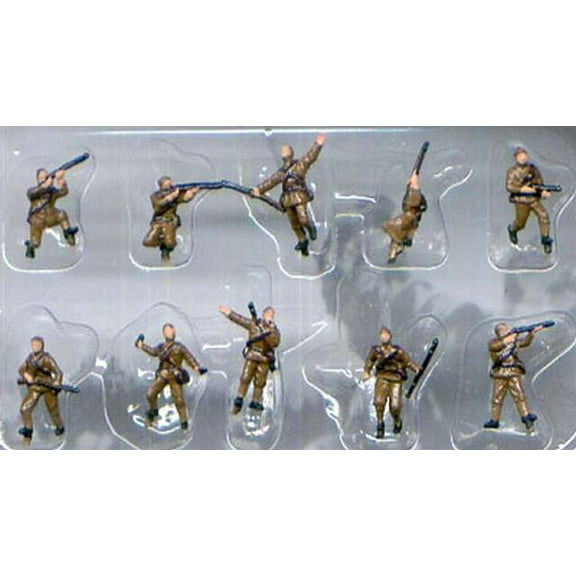 Pegasus 0853 WWII Russian Infantry 1/144 Scale Painted Plastic Model Figures