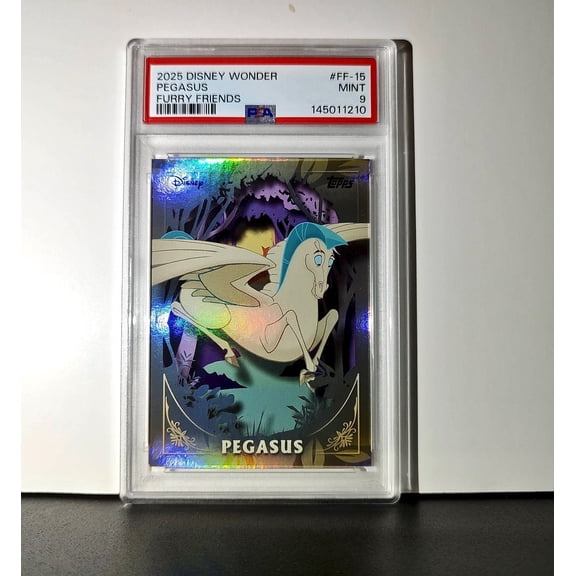 Pegasus 2025 Topps Disney #FF-15 Furry Friends Card Hercules PSA 9