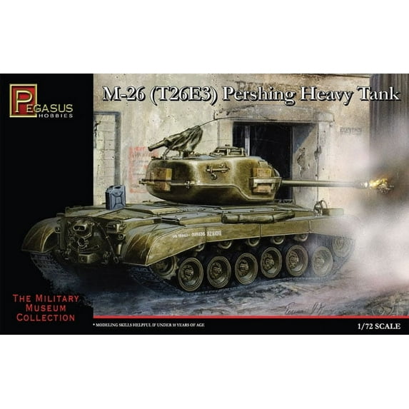 Pegasus 7505 M26 Pershing Heavy Tank 1/72 Scale Plastic Model Kit