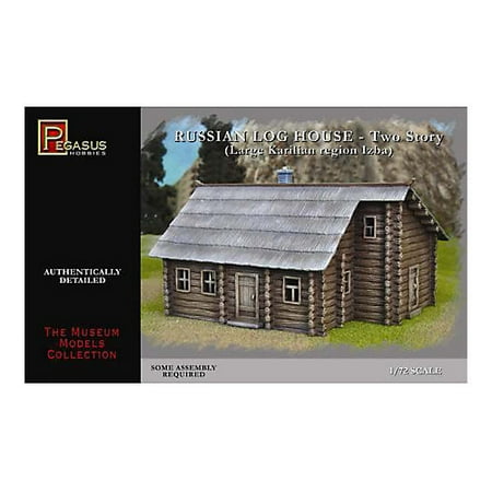 Pegasus Hobby 1/72 Russian 2-Story Log House PGH7704 Plastic Models Other Misc
