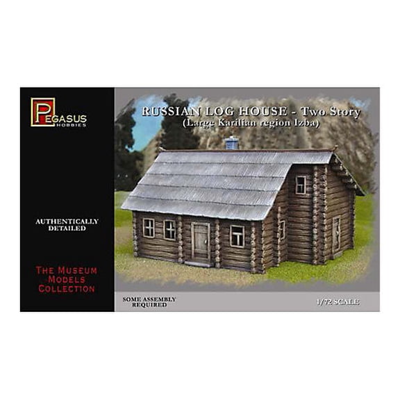 Pegasus Hobby 1/72 Russian 2-Story Log House PGH7704 Plastic Models Other Misc