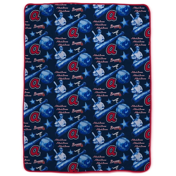 Pegasus  Atlanta Braves Tonal Slugger Ultra Cozy Oversized Blanket