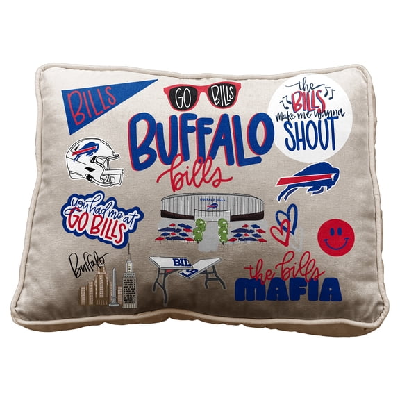 Pegasus Buffalo Bills 19" Loco Fan Canvas D-cor Pillow