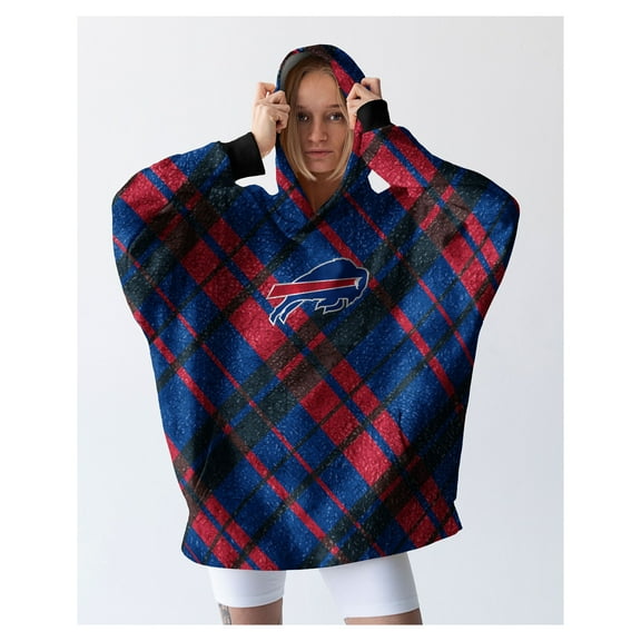 Pegasus Buffalo Bills 34" x 34" Digital Dash Sherpa Hooded Fan Cape