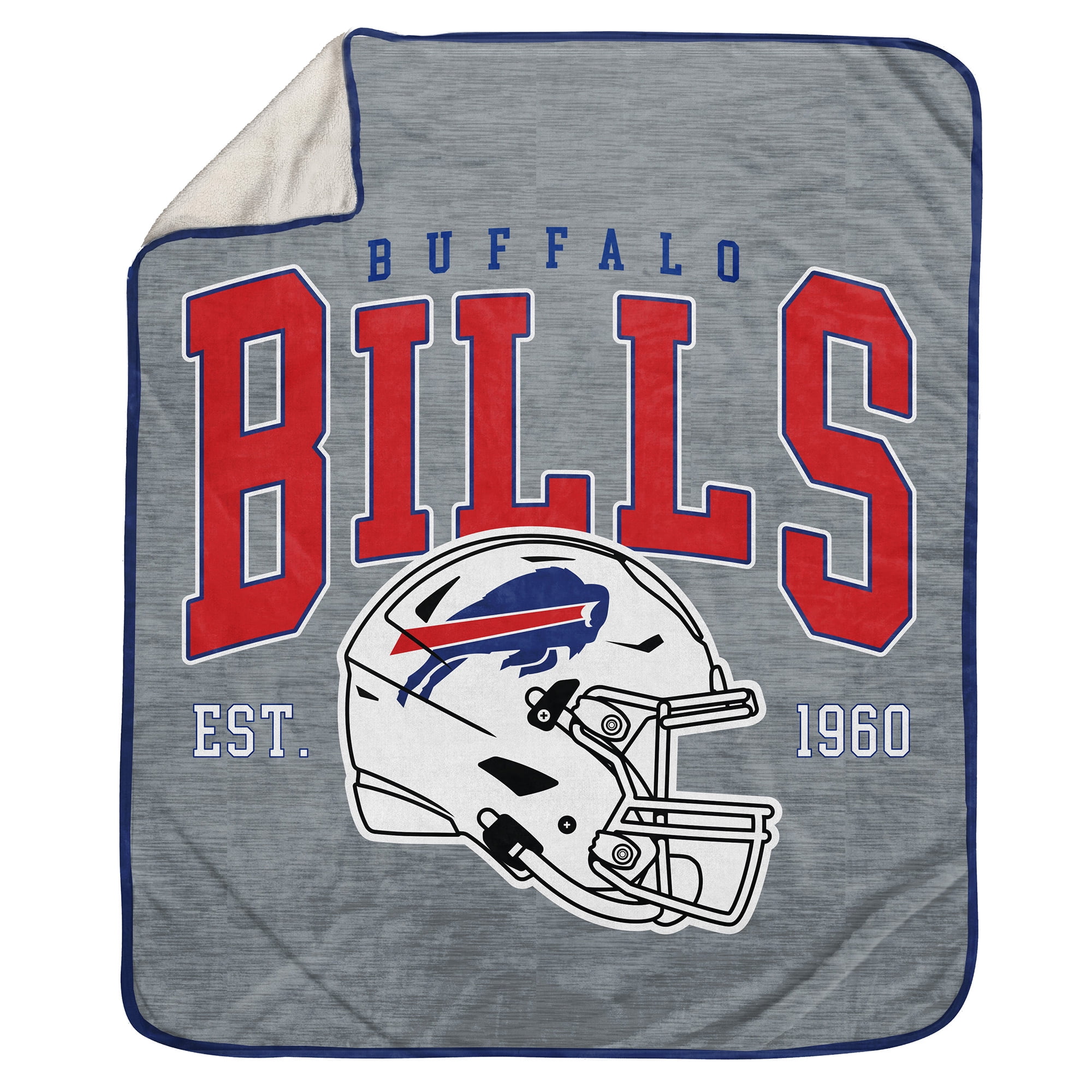 Pegasus Buffalo Bills 50" x 60" Arch Block Ultra Cozy Sweatshirt Blanket