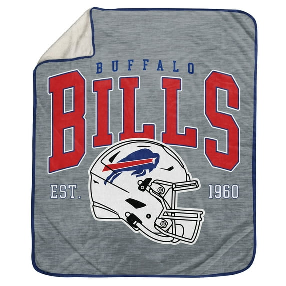 Pegasus Buffalo Bills 50" x 60" Arch Block Ultra Cozy Sweatshirt Blanket