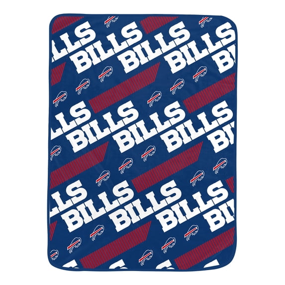 Pegasus Buffalo Bills 60" x 72" Slanted Half-Stripe Wordmark Ultra Soft Blanket