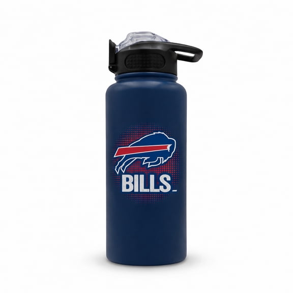 Pegasus Buffalo Bills Gradient Home State 32oz Stainless Steel Press Top Water Bottle