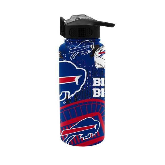 Pegasus Buffalo Bills Homefield Mashup 32oz Stainless Steel Press Top Water Bottle