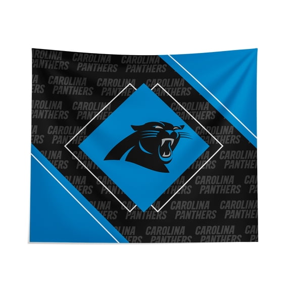 Pegasus Carolina Panthers 51" x 60" Diamond Boxed Wall Tapestry