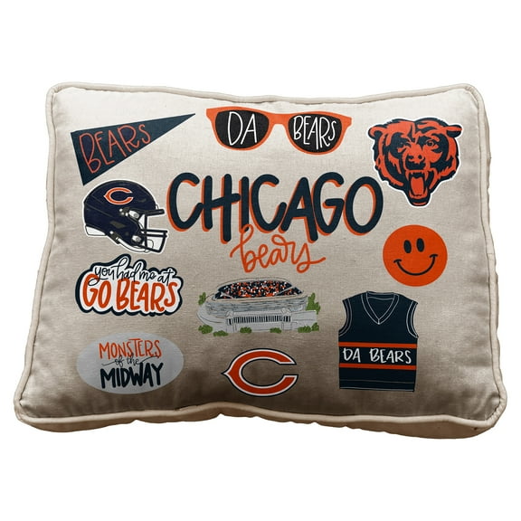 Pegasus Chicago Bears 19" Loco Fan Canvas D-cor Pillow
