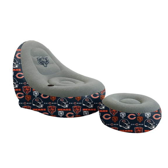 Pegasus Chicago Bears Tonal Logo Inflatable Chair & Ottoman