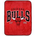thumbnail image 1 of Pegasus  Chicago Bulls Vintage Arch Ultra Soft 50" x 60" Blanket, 1 of 3