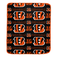 thumbnail image 1 of Pegasus Cincinnati Bengals 50" x 60" Repeat Big Logo Wordmark Ultra Soft Blanket, 1 of 1
