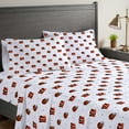 thumbnail image 1 of Pegasus Cincinnati Bengals Four-Piece Full Sheet Set, 1 of 1
