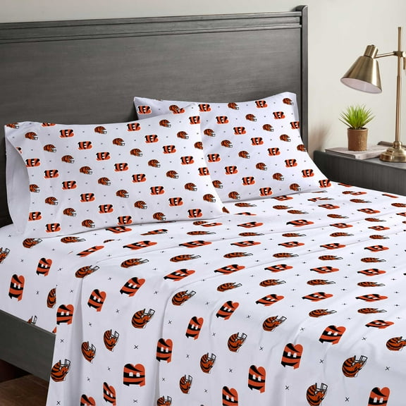 Pegasus Cincinnati Bengals Four-Piece Full Sheet Set
