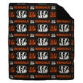 thumbnail image 1 of Pegasus Cincinnati Bengals Tonal Wordmark 60" x 70" Faux Fur Blanket, 1 of 1