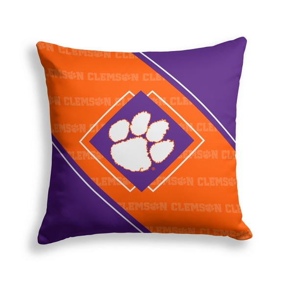 Pegasus Clemson Tigers 18" x 18" Diamond Boxed Decor Pillow