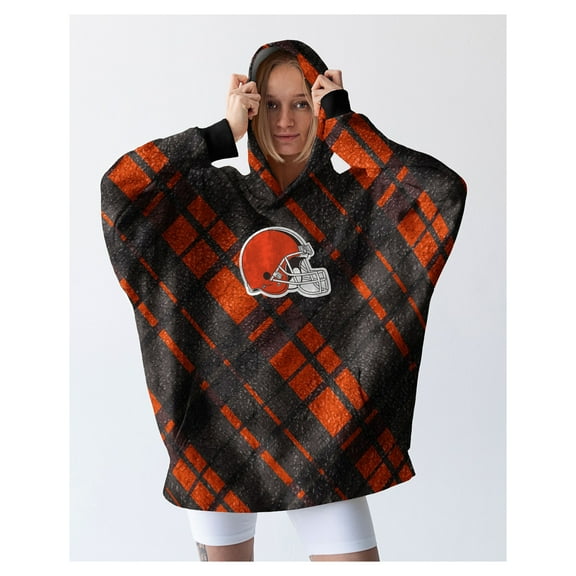 Pegasus Cleveland Browns 34" x 34" Digital Dash Sherpa Hooded Fan Cape