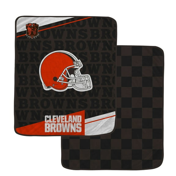 Pegasus Cleveland Browns 60" x 70" Diagonal Ghost Checkered Double-Sided Blanket
