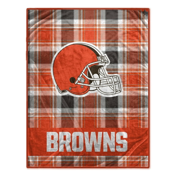 Pegasus Cleveland Browns 66" x 95" Oversized Plaid FAN-mily Ultra Cozy Blanket