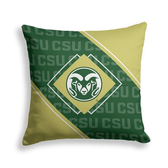Pegasus Colorado State Rams 18" x 18" Diamond Boxed Decor Pillow