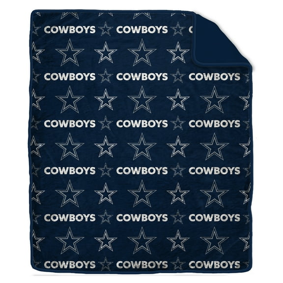 Pegasus Dallas Cowboys Tonal Wordmark 60" x 70" Faux Fur Blanket