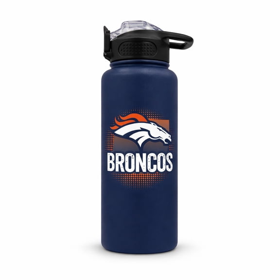 Pegasus Denver Broncos Gradient Home State 32oz Stainless Steel Press Top Water Bottle