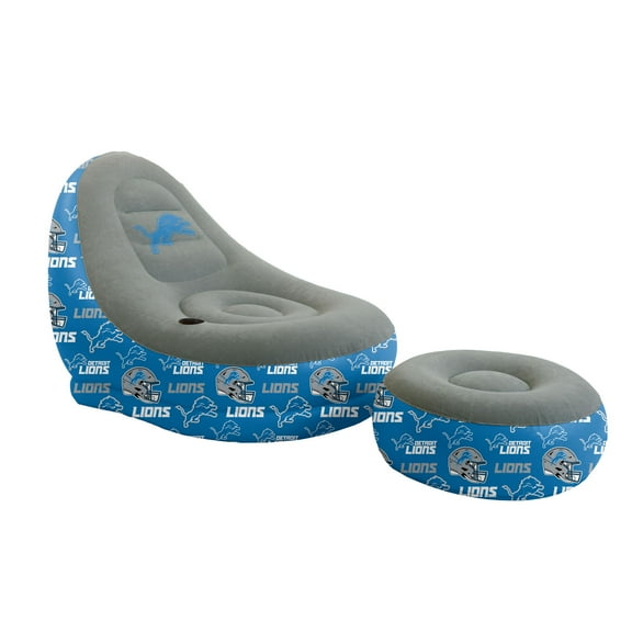 Pegasus Detroit Lions Tonal Logo Inflatable Chair & Ottoman
