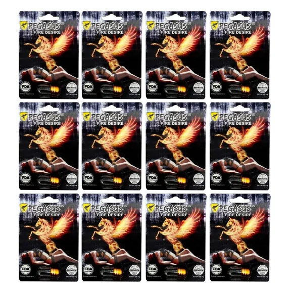 Pegasus Fire Desire Male Herbal Supplement (Pack of 12)
