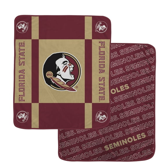 Pegasus Florida State Seminoles 60- x 70- Reverse Block Wordmark Double-Sided Blanket