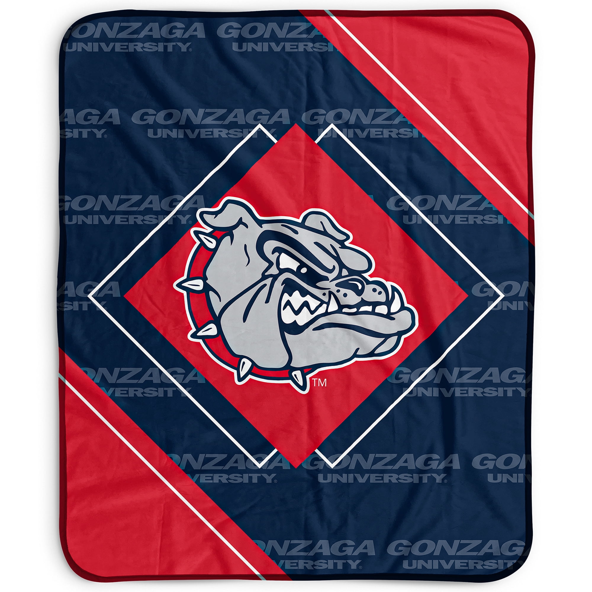 Pegasus Gonzaga Bulldogs 50" x 60" Diamond Logo Fleece Blanket
