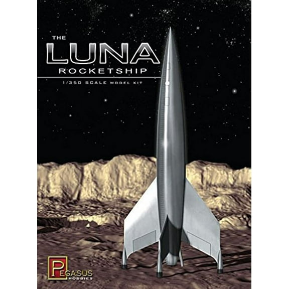 Pegasus Hobbies 9110 Luna Rocketship 1/350 Scale Plastic Model Kit