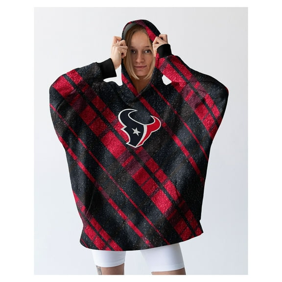 Pegasus Houston Texans 34" x 34" Digital Dash Sherpa Hooded Fan Cape