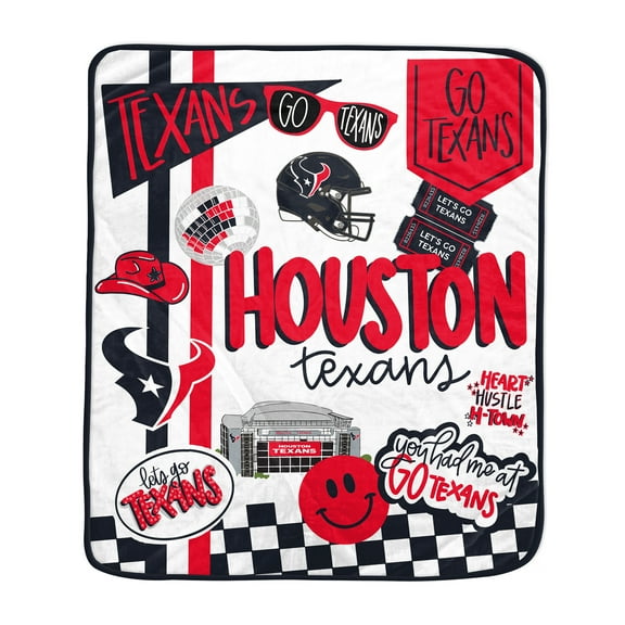Pegasus Houston Texans 60- x 70- Fan Favorite Royal Plush Blanket
