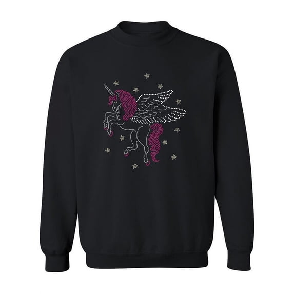 Pegasus In Outter Space Sweatshirt Women -Image by Shutterstock, Female XX-Large