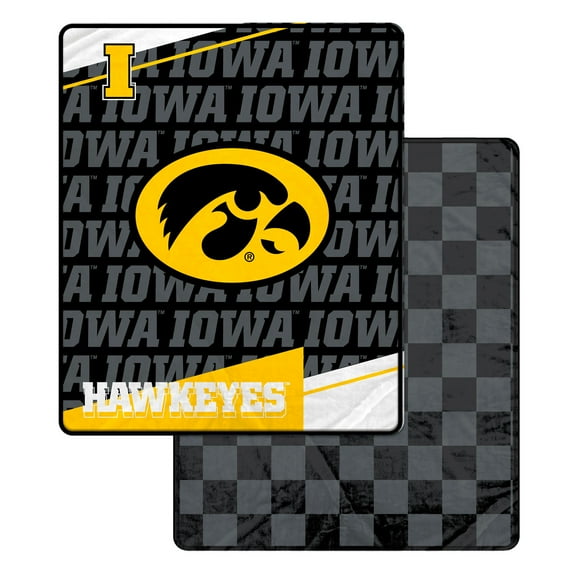 Pegasus Iowa Hawkeyes 60" x 70" Diagonal Ghost Checkered Double-Sided Blanket