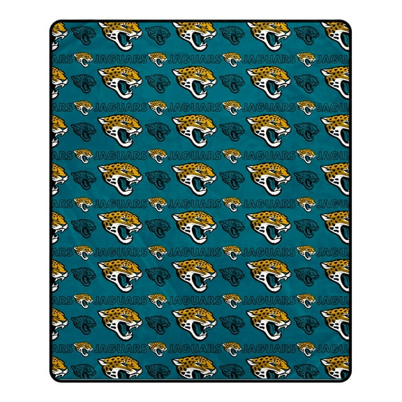 Pegasus Jacksonville Jaguars 50" x 60" Repeat Big Logo Wordmark Ultra Soft Blanket