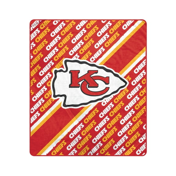 Pegasus Kansas City Chiefs 60" x 70" Diagonal Lined Wordmark Ultra Soft Blanket