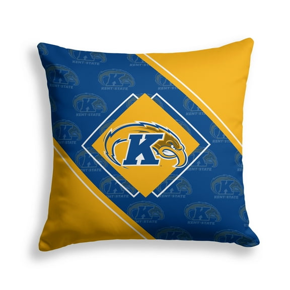 Pegasus Kent State Golden Flashes 18" x 18" Diamond Boxed Decor Pillow