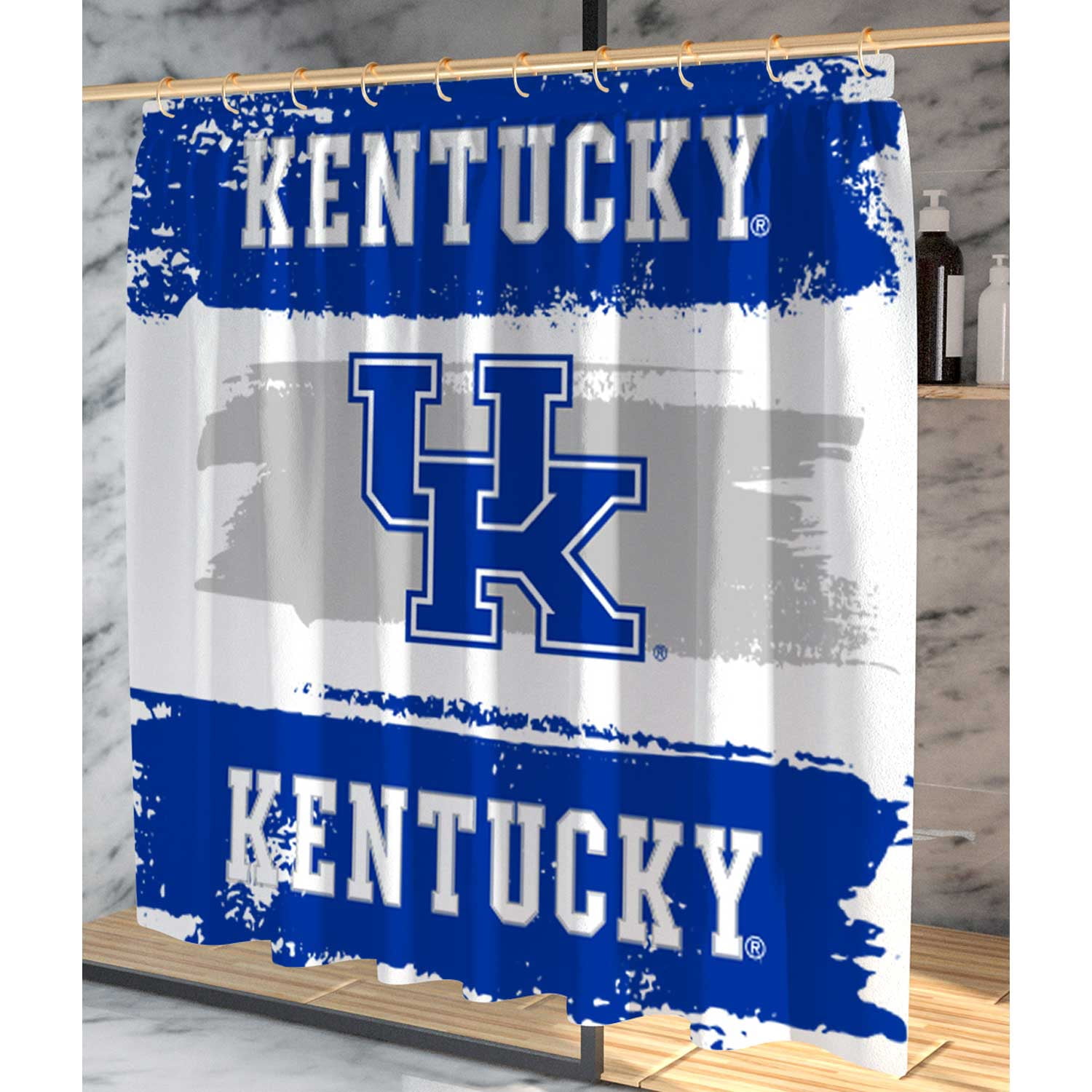 Pegasus Kentucky Wildcats Shower Curtain & Bath Mat Set