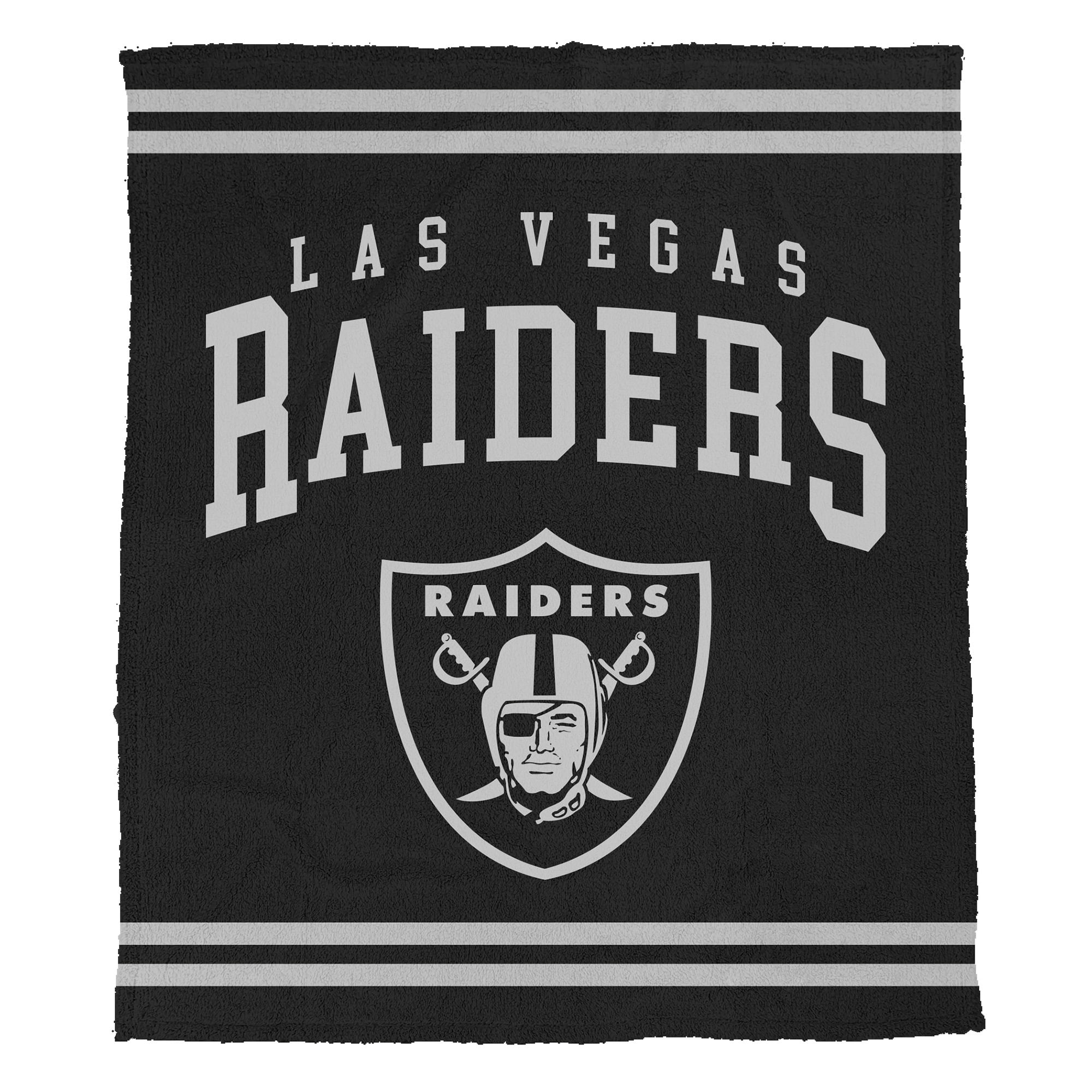 Pegasus  Las Vegas Raiders 50" x 60" Midnight Logo Cozy Knit Blanket