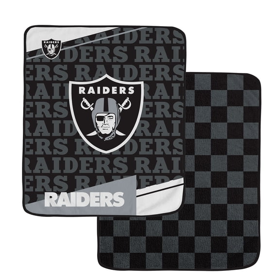 Pegasus Las Vegas Raiders 60" x 70" Diagonal Ghost Checkered Double-Sided Blanket