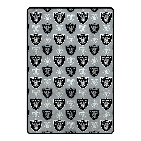 Pegasus Las Vegas Raiders 66" x 95" Oversized Logo Roll Ultra Cozy Blanket
