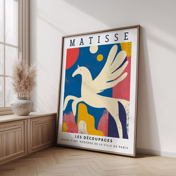 Pegasus Les Decoupages Mid Century Boho Wall Art Print